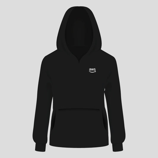 Sweatshirt hoodie with embroidered AWS logo
