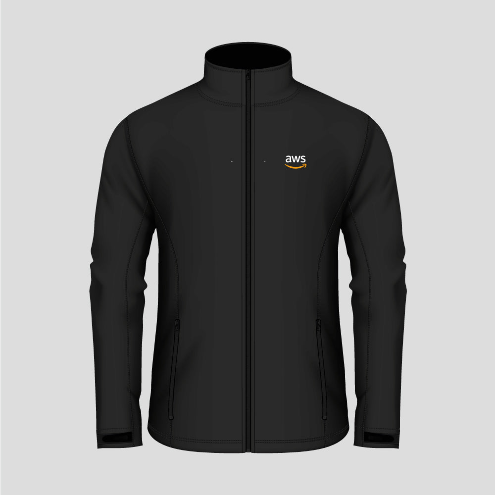 Regatta soft shell jacket with embroidered AWS logo