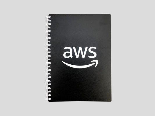 Black wire A5 notebook